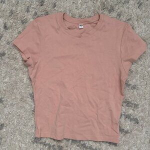 *3 for $15* Uniqlo Mini Tee in Light Pink, Size Small